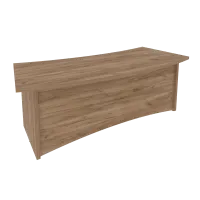 Стол руководителя криволинейный First KSR-4 (дуб Табак)